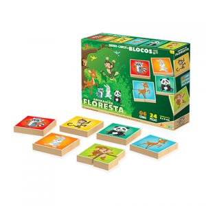 Quebra Cabeça Blocos Floresta