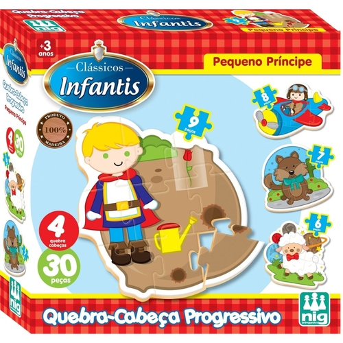 Quebra Cabeça Progressivo Pequeno Príncipe