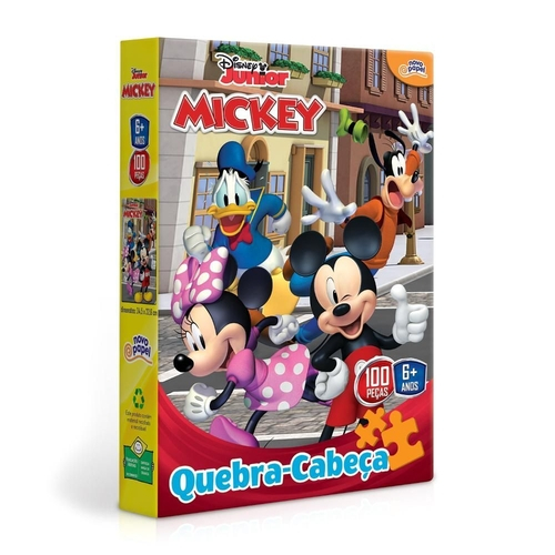 Quebra cabeça 100 peças Mickey