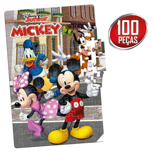 Quebra cabeça 100 peças Mickey