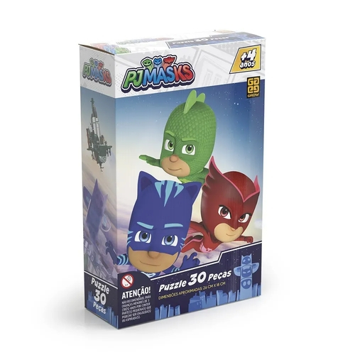 Quebra cabeça 30 peças PJMASKS