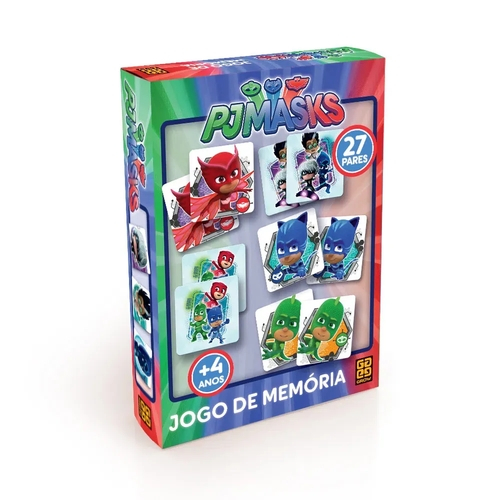 Jogo da Memória Pjmasks - Grow - Sapeca Brinquedos