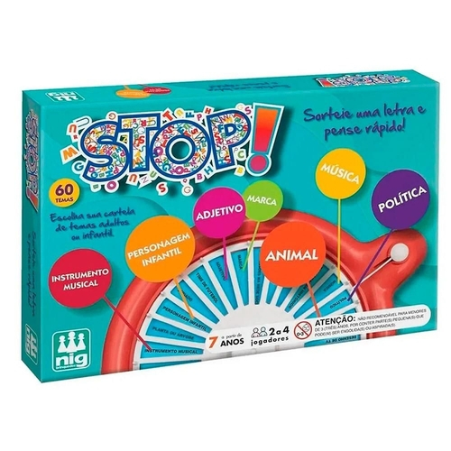 Jogo de Tabuleiro Novo Divertido - Nig Brinquedos - Sapeca Brinquedos