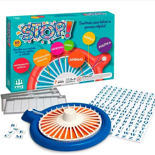 Jogo de Tabuleiro Novo Divertido - Nig Brinquedos - Sapeca Brinquedos