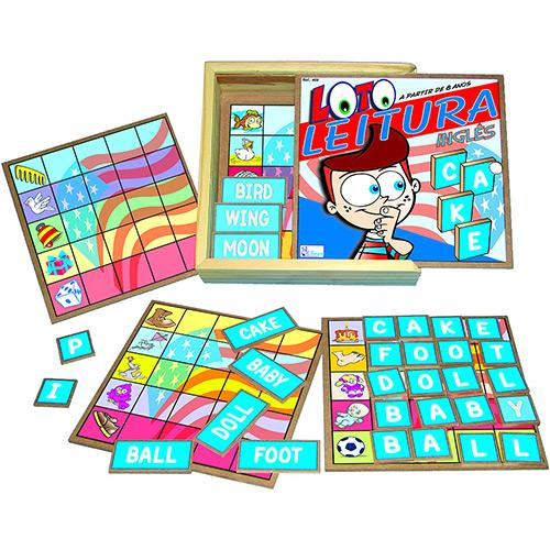 Jogos Loto Leitura Inglês