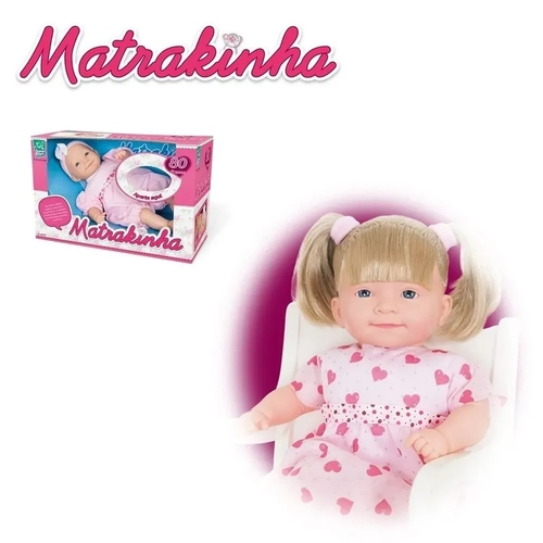 Boneca Matrakinha Com Cabelo 80 Frases - Super Toys - Sapeca Brinquedos