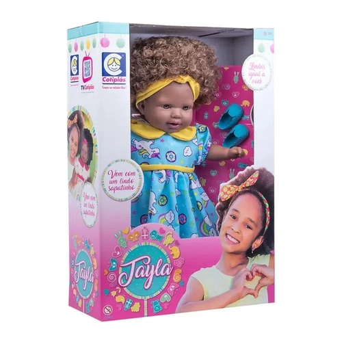 Boneca Tayla Negra - Cotiplás - Sapeca Brinquedos