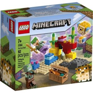 Lego Minecraft Recife de Corais com 92 peças