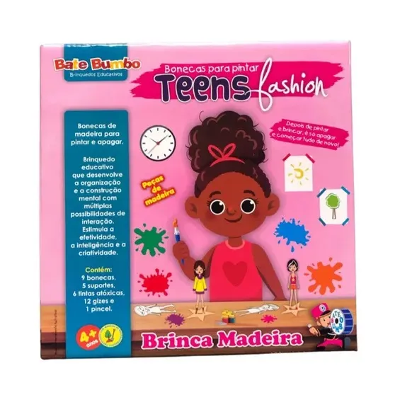 Bonecas para pintura Teens Fashion