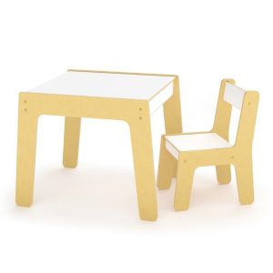 Conjunto de Mesa e Cadeira infantil Montessori