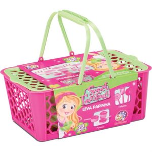 Brincando de casinha Cesta Leva Papinha 28 Pecas