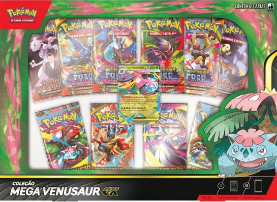 Jogo de Cartas Pokémon Box Mega Venusaur EX